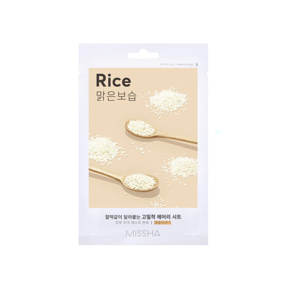 Airy Fit Sheet Mask Rice & Green Tea 10 PK - Image 3