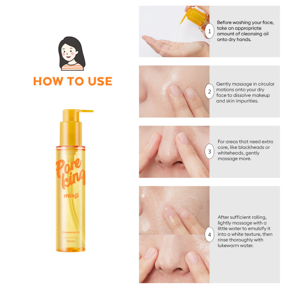 A'pieu Pore King Minji Oil Cleanser - Image 7