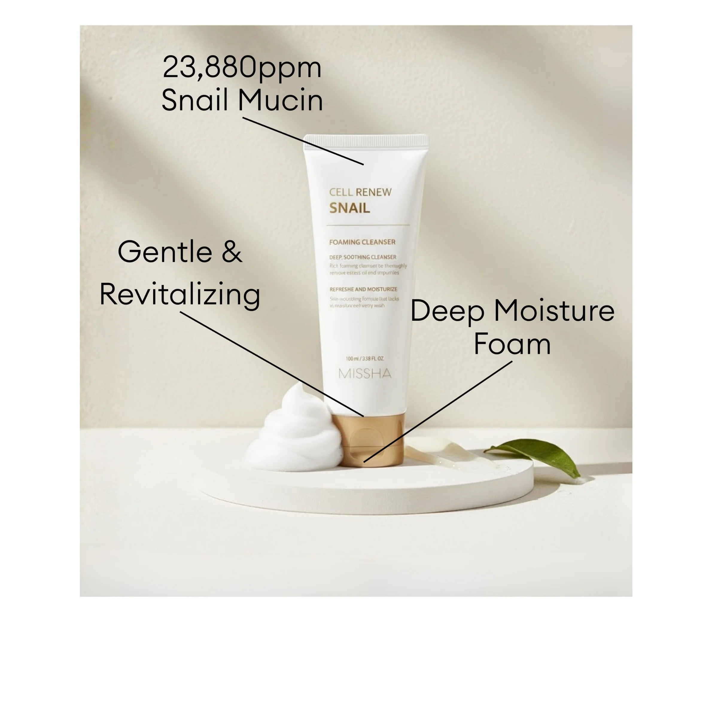Cell Renew Snail Foaming Cleanser - Image 3