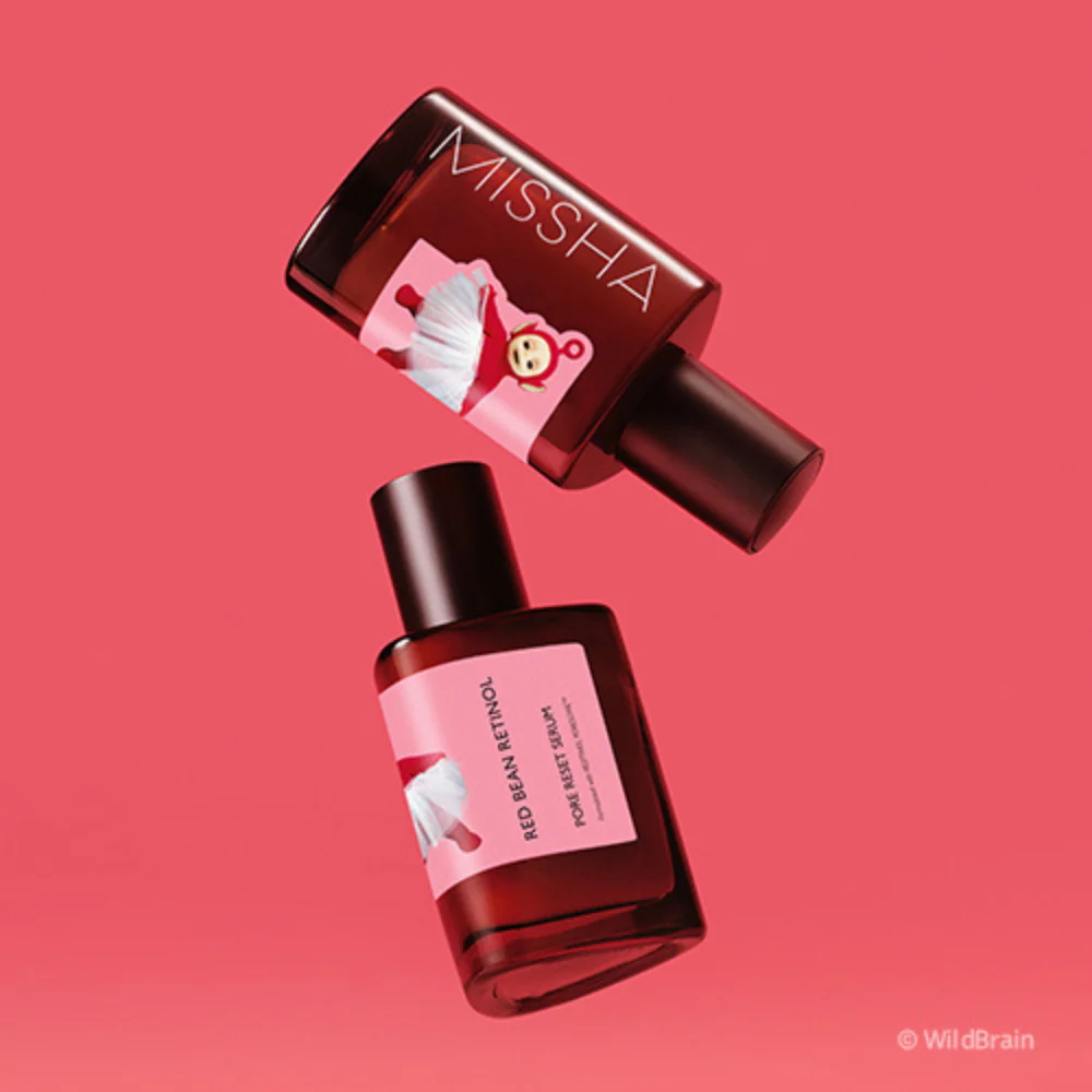 Teletubbies x MISSHA: Red Bean Retinol Pore Reset Serum Ampoule (75ml) - Image 2