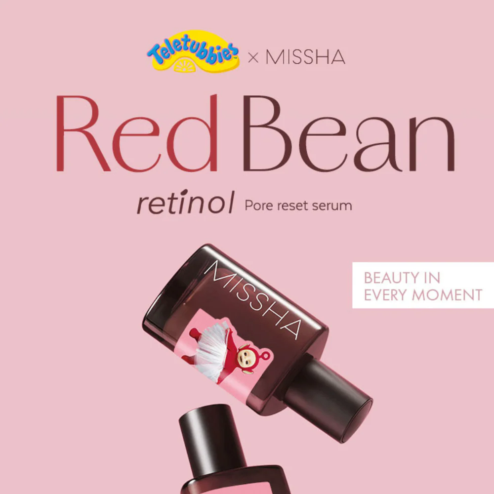 Teletubbies x MISSHA: Red Bean Retinol Pore Reset Serum Ampoule (75ml) - Image 6
