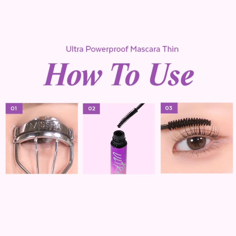 Ultra Powerproof Thin Mascara [Curling & Lengthening] - Image 8